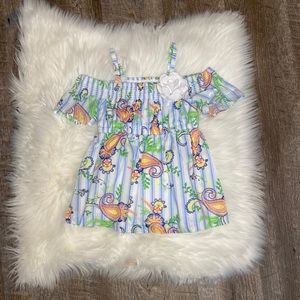 Janie and Jack Paisley Striped Baby Dress, NWT